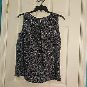 Navy Blue Jones New York Shell with White Dots